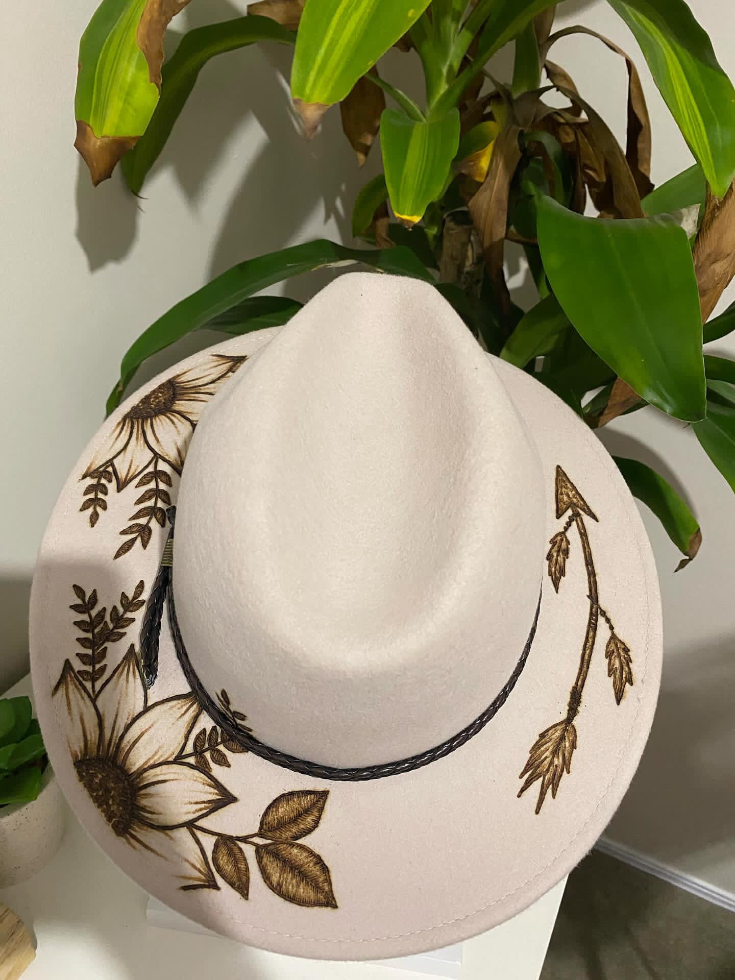 Hand burnt Australian Jacaru