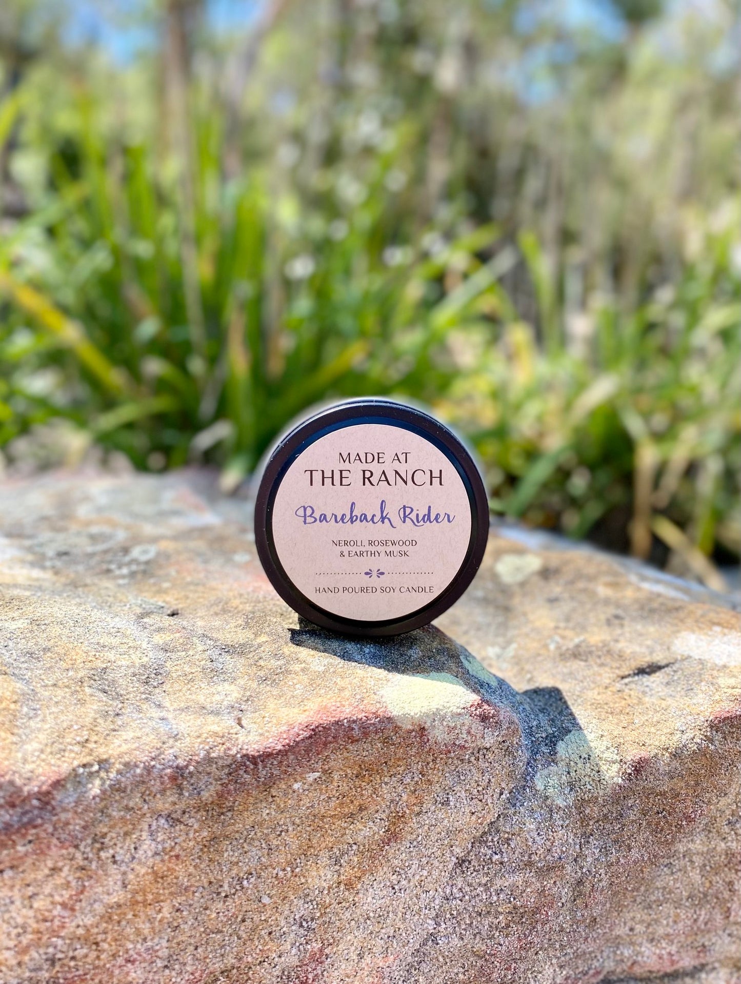Bareback Rider made at the ranch candle