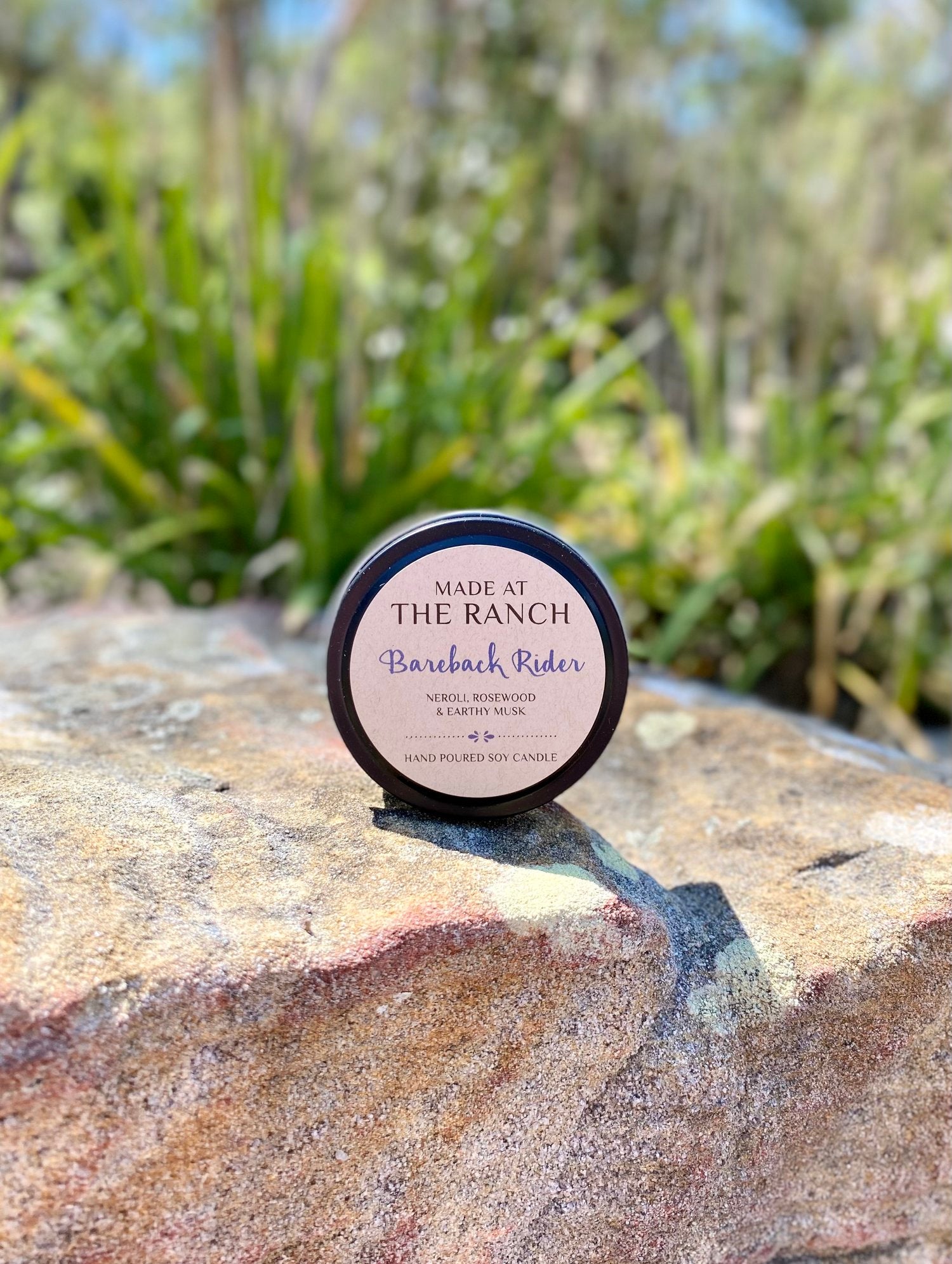 Bareback Rider made at the ranch candle