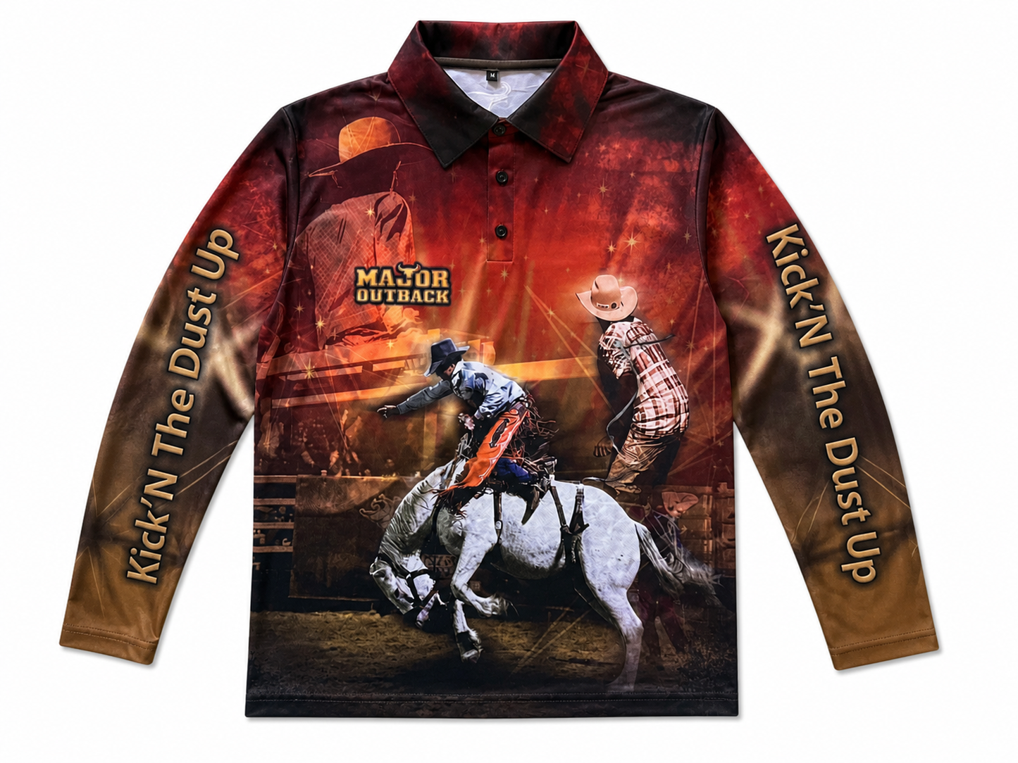 Rodeo Time Outback Fishing Shirt Kids