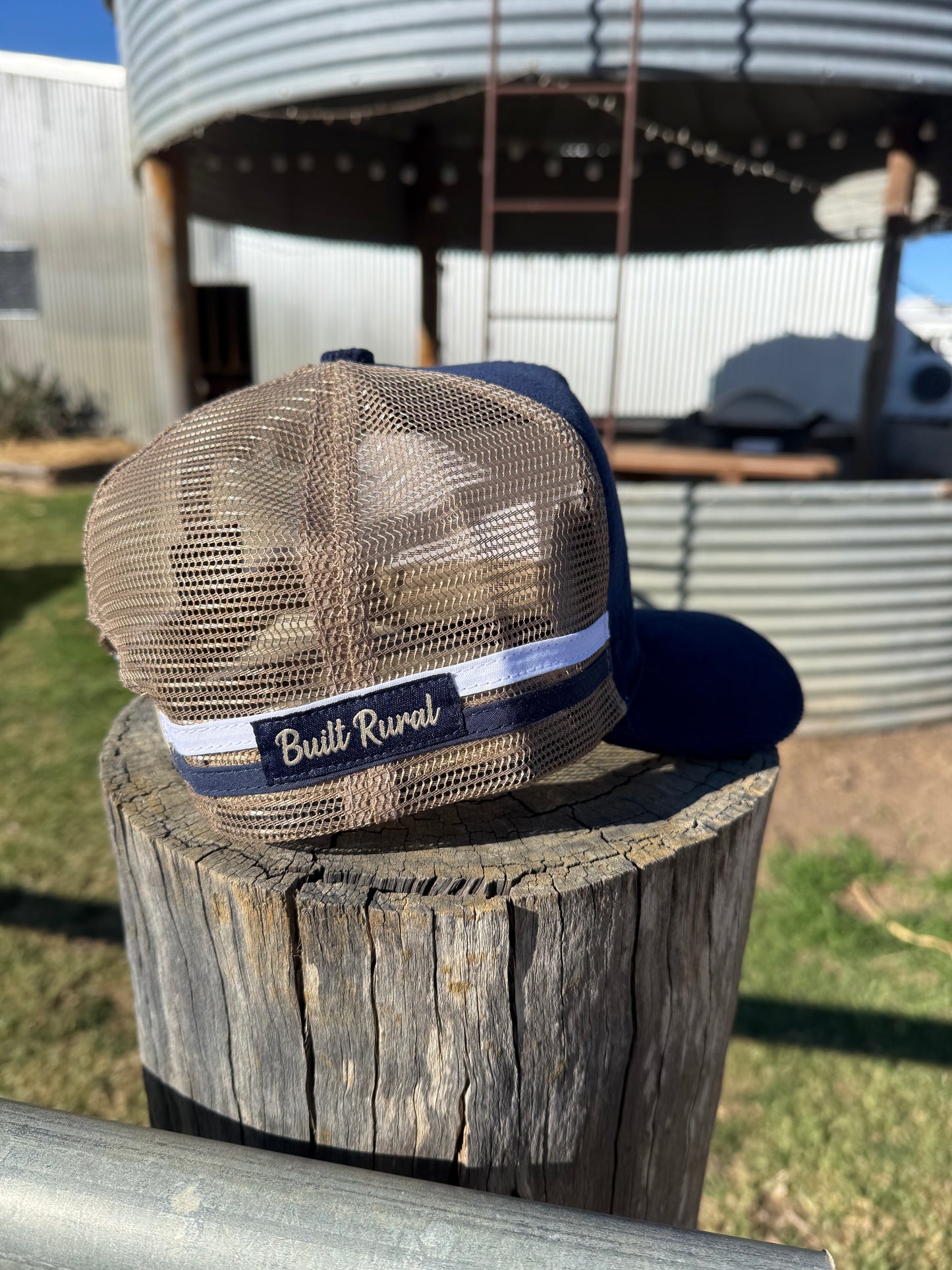 Navy Corduroy Trax Trucker