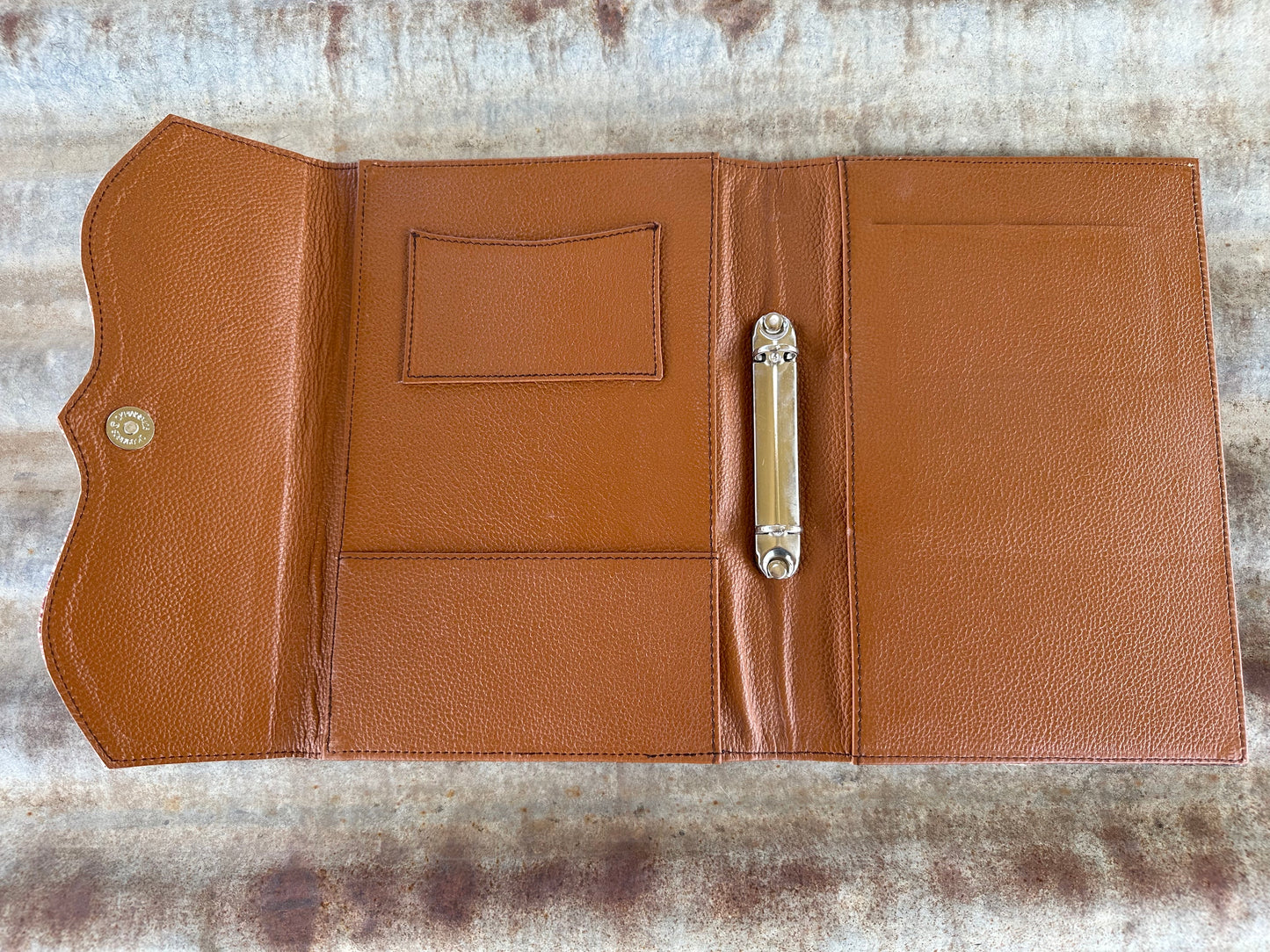 Cowhide A5 Notepad Organiser