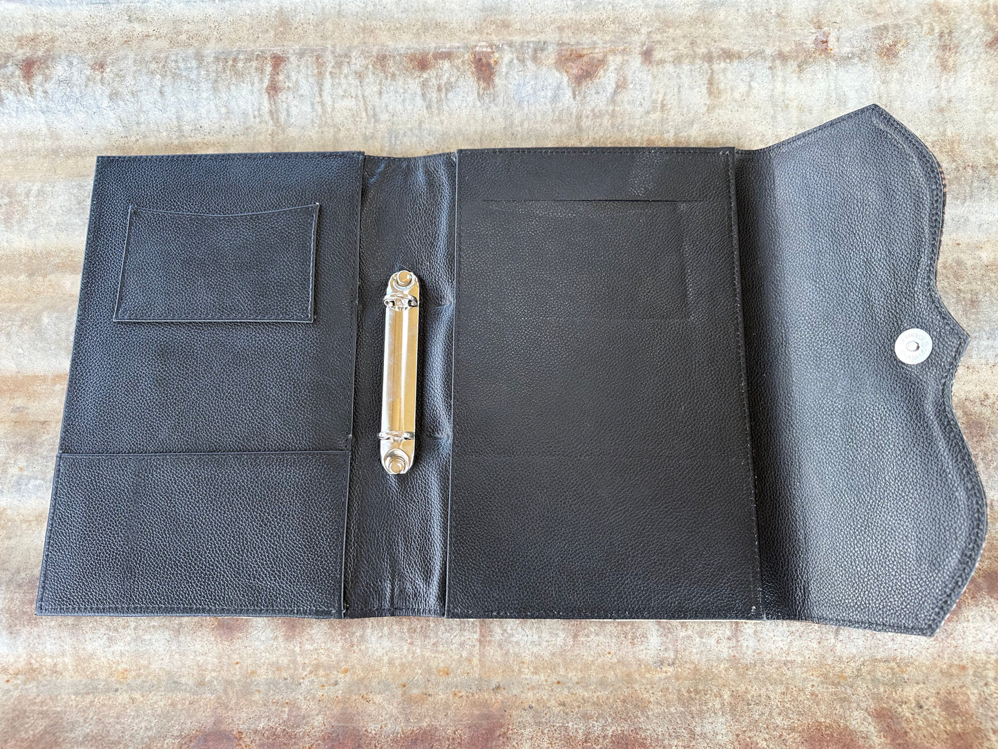 Cowhide A5 Notepad Organiser