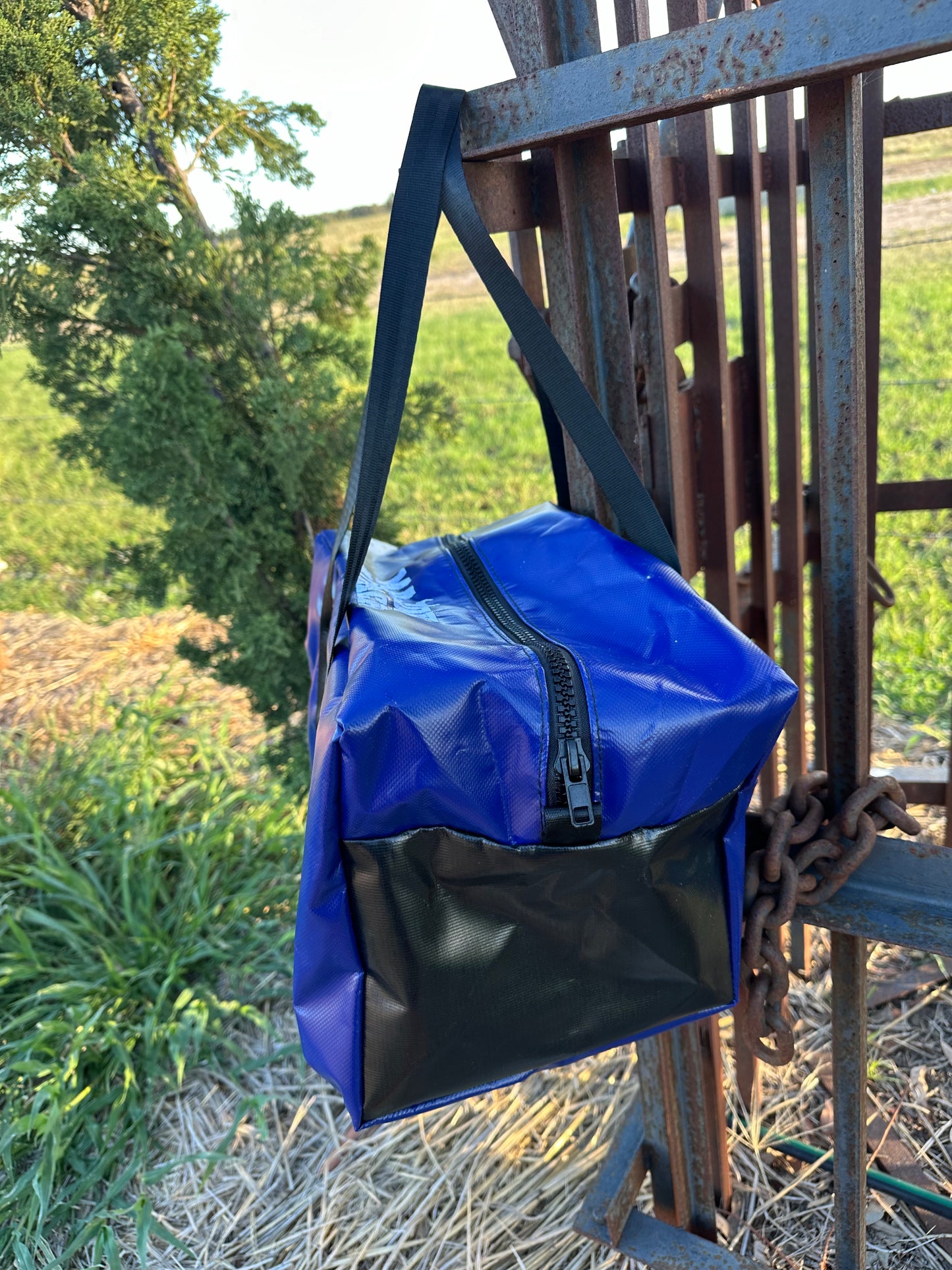 PVC Overnight Bags - Blue