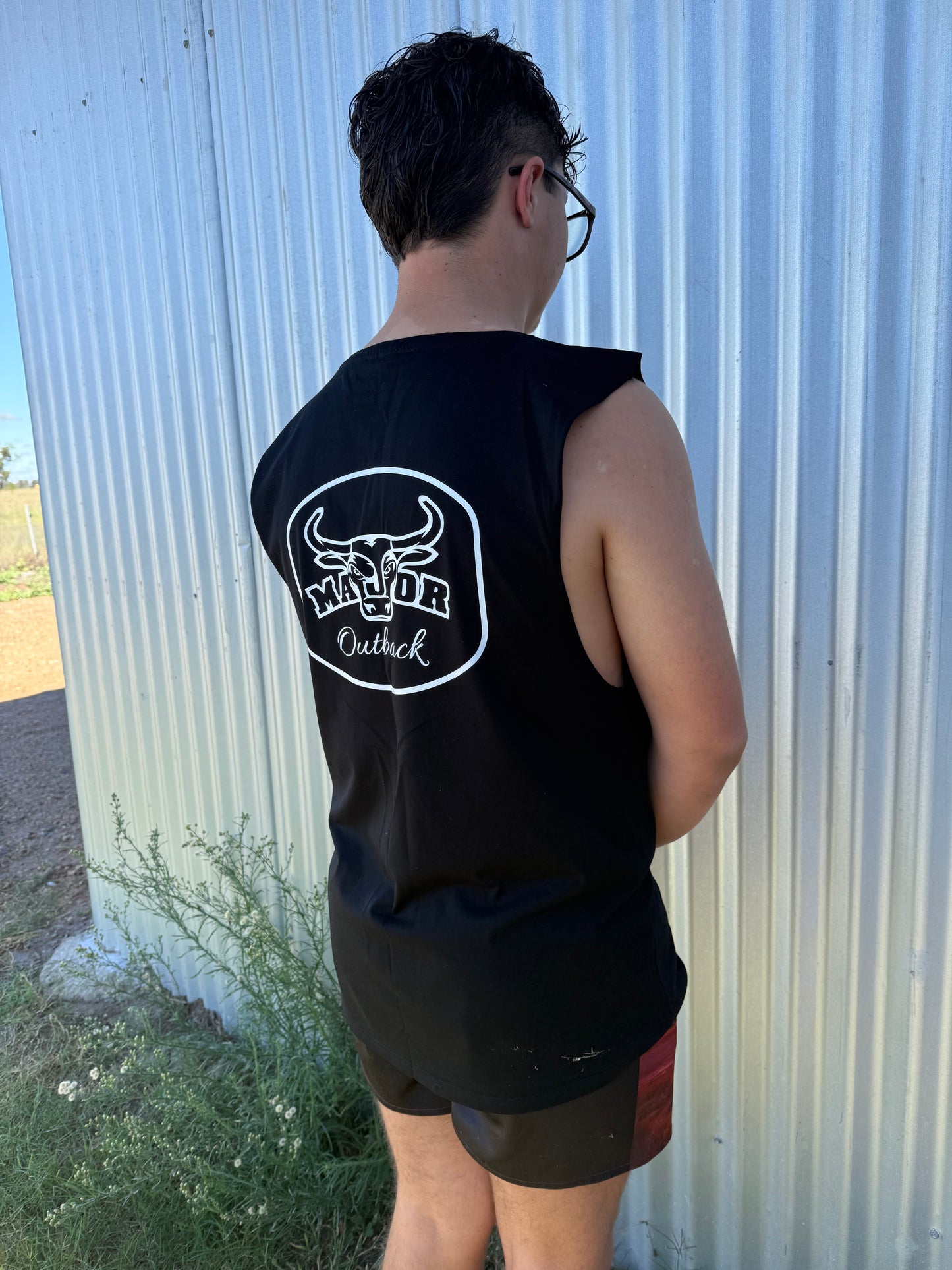 Mens Singlet Classic Branded