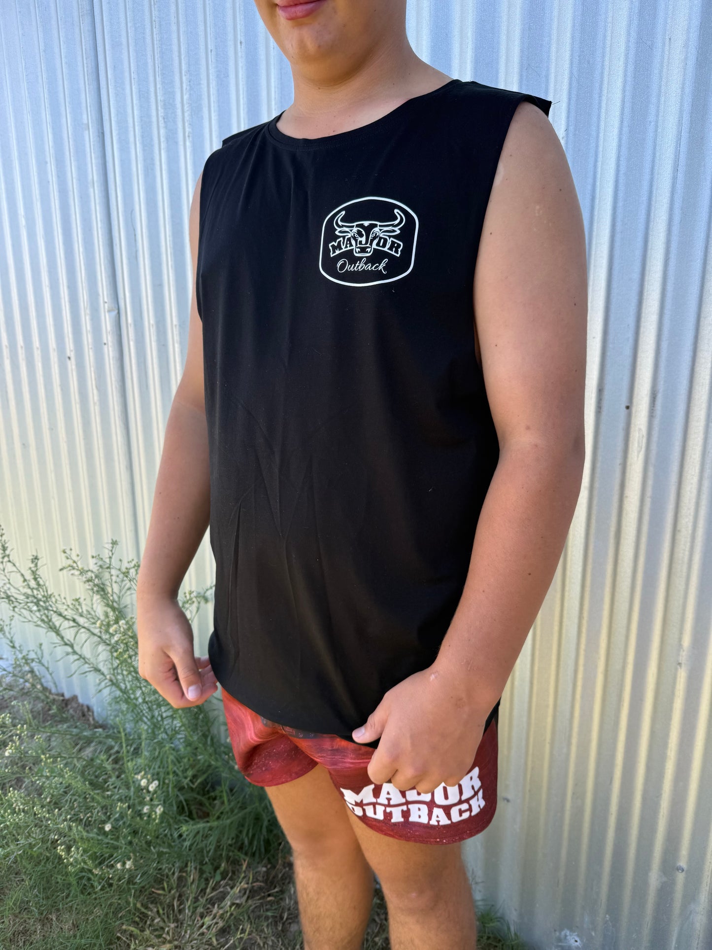 Mens Singlet Classic Branded