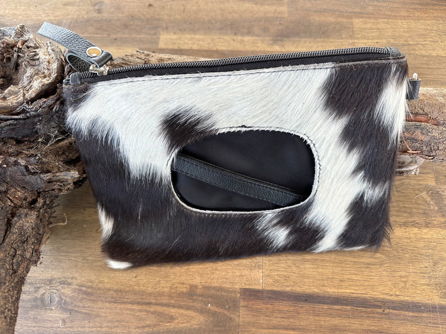 Cowhide Nappy Wipe Wallet
