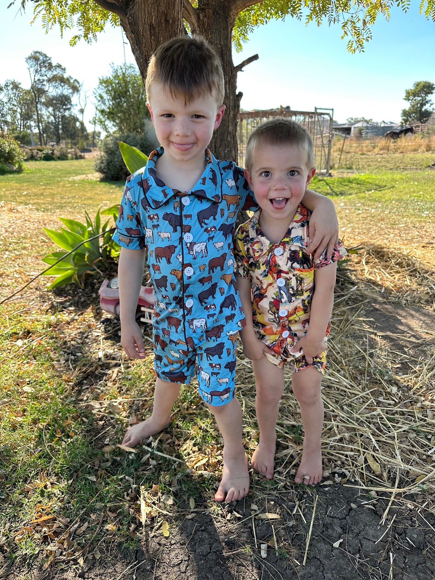 cattle rodeo pjs summer pyjamas