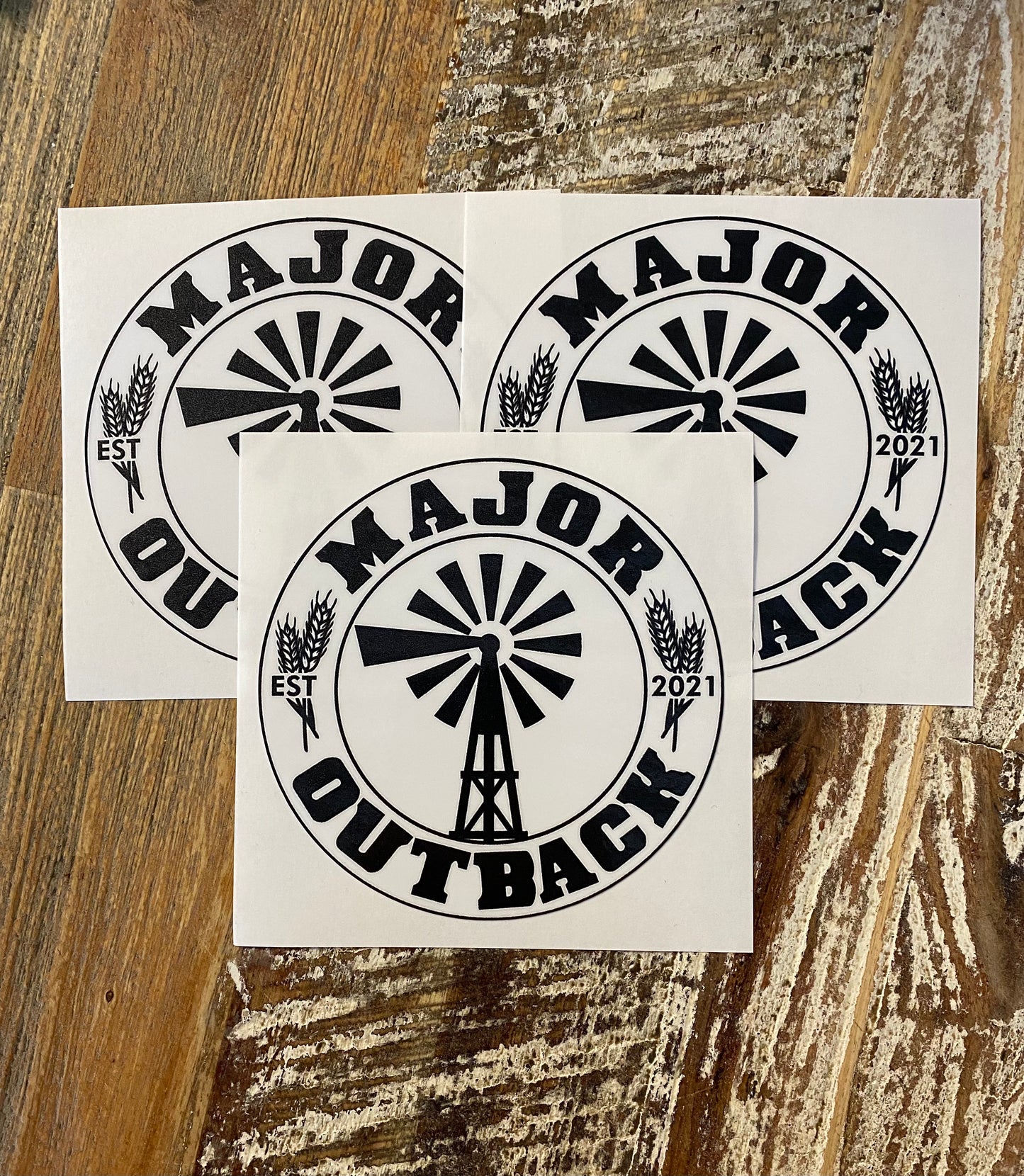 The Blaze sticker - white