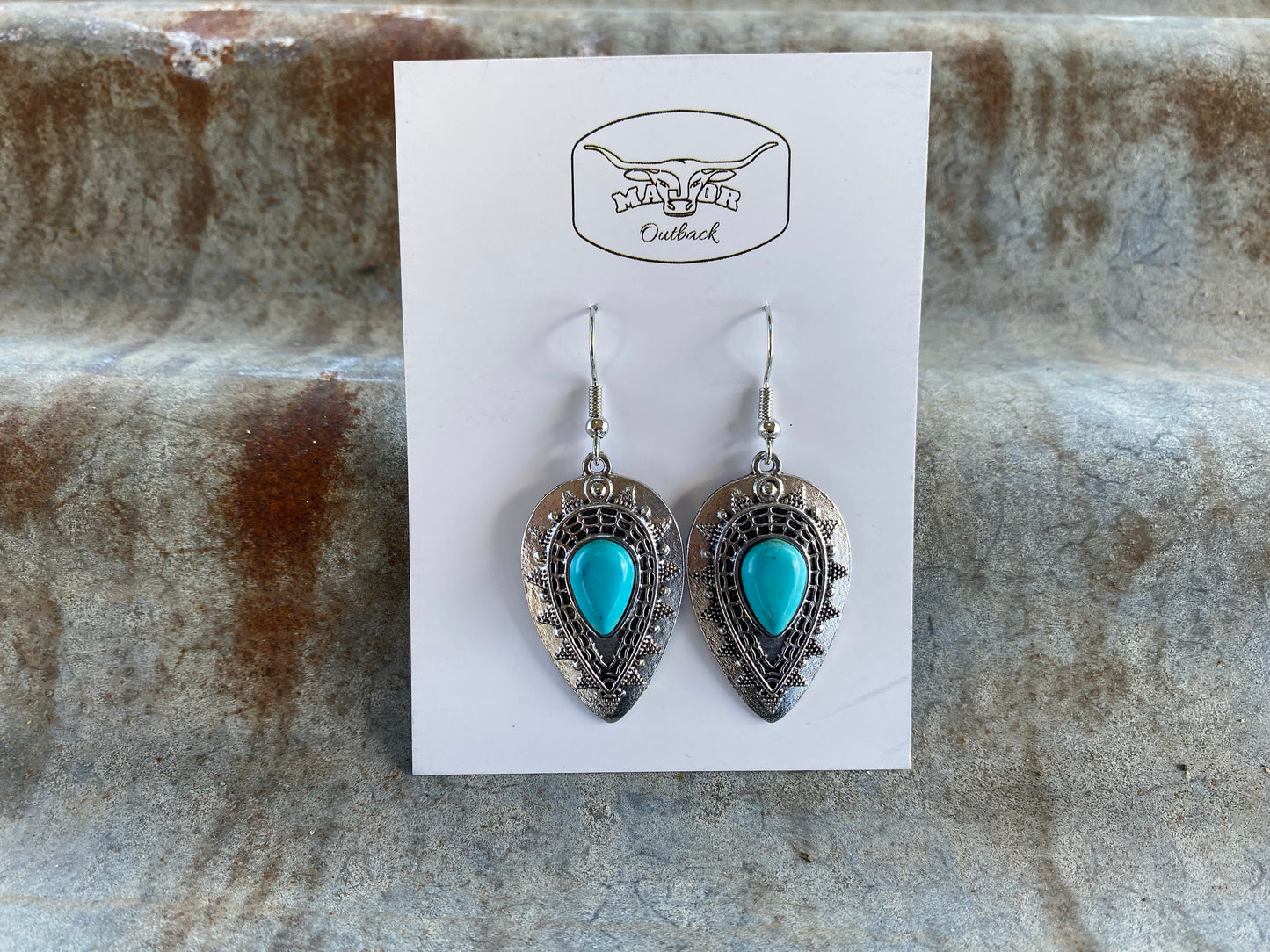 Blue Gem Arrow Dangles