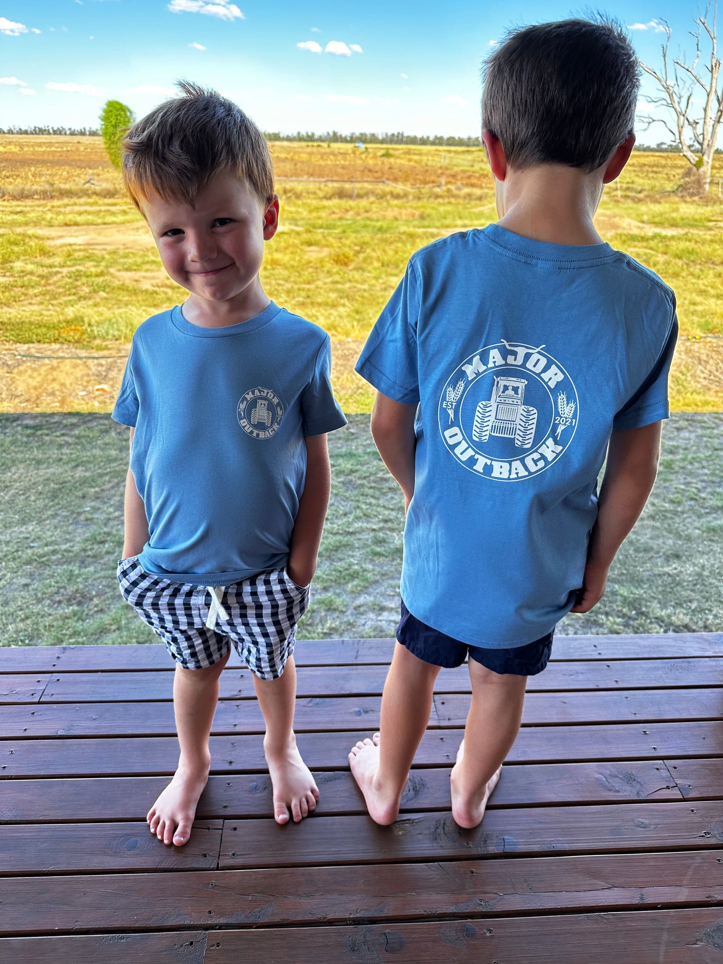 Kids Trax Tee - Blue