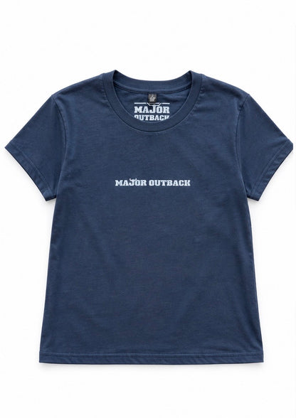 Women's Classic Embroidered Tee - Navy