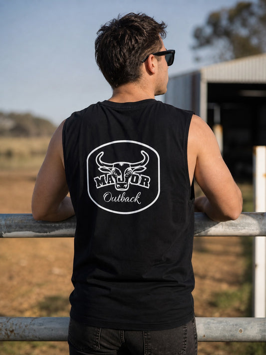 Mens Singlet Classic Branded