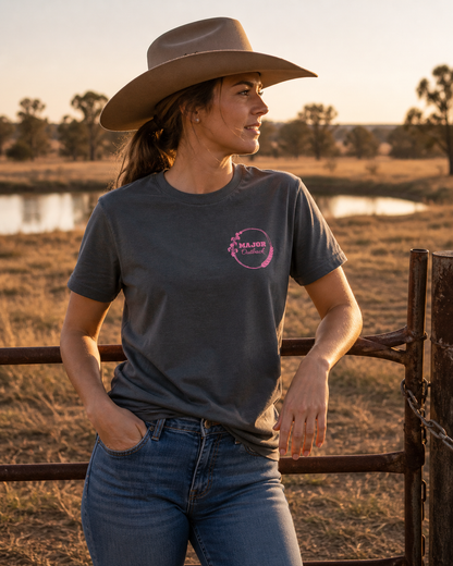 Harvest Tee - Charcoal