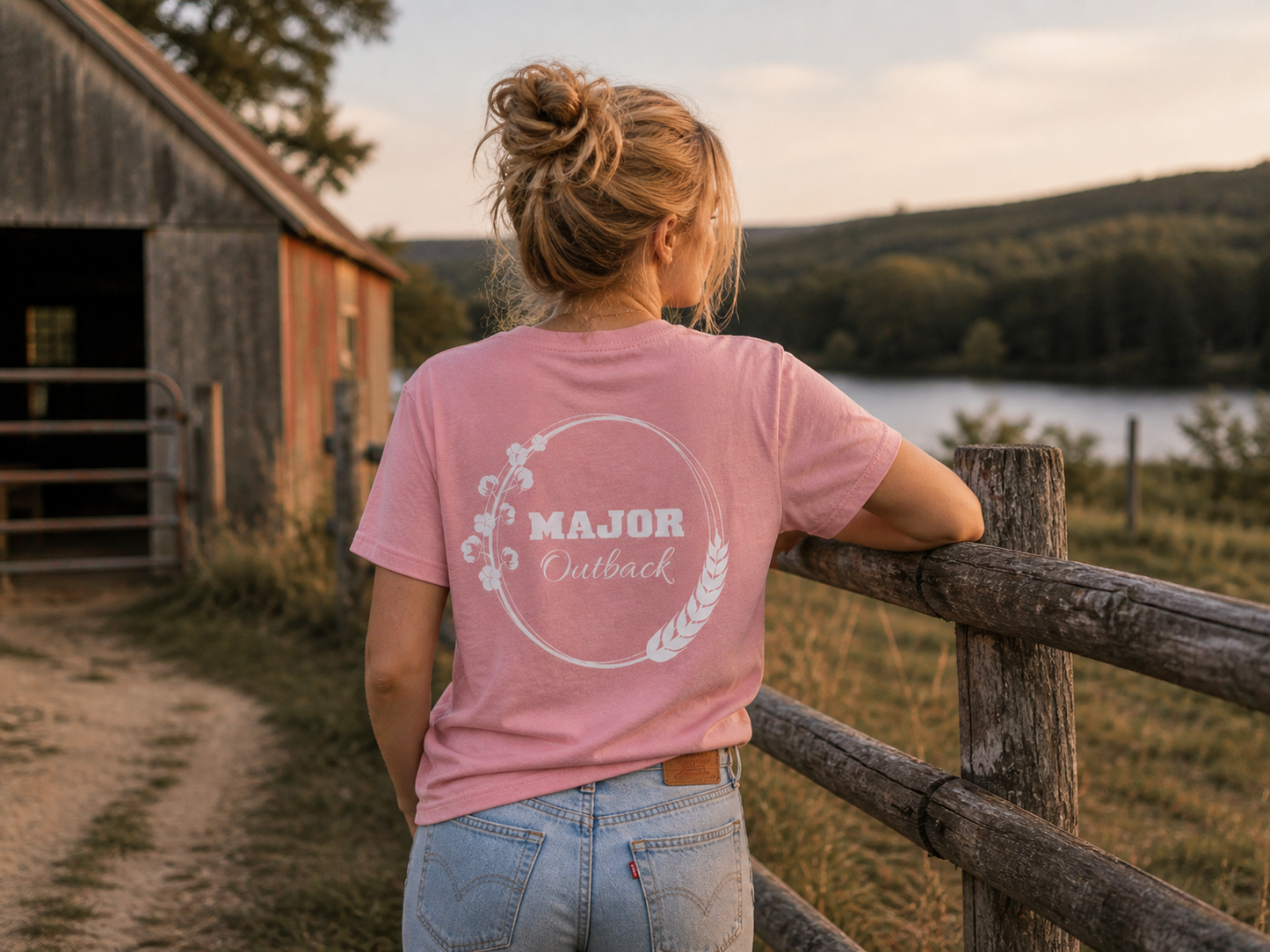 Harvest Tee - Faded Pink