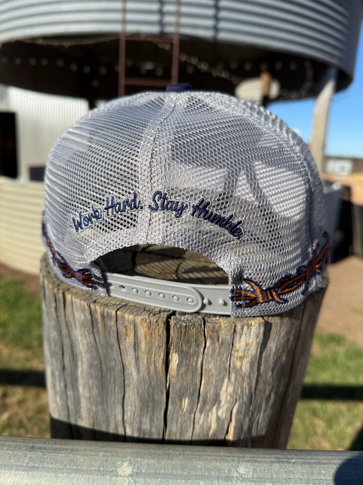 Navy & Tan Blaze Trucker