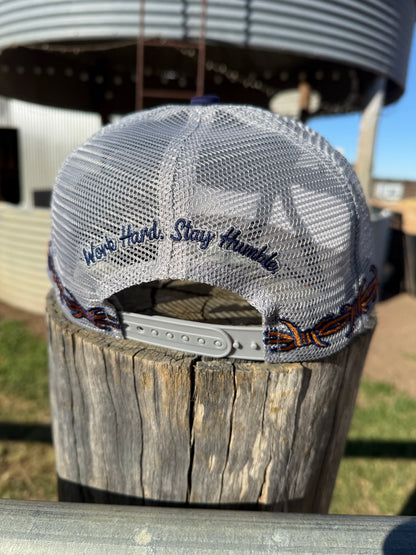 Navy & Tan Blaze Trucker