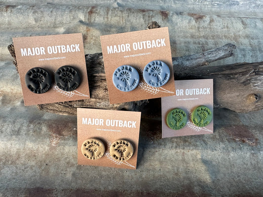 Windmill Clay Earrings 25mm