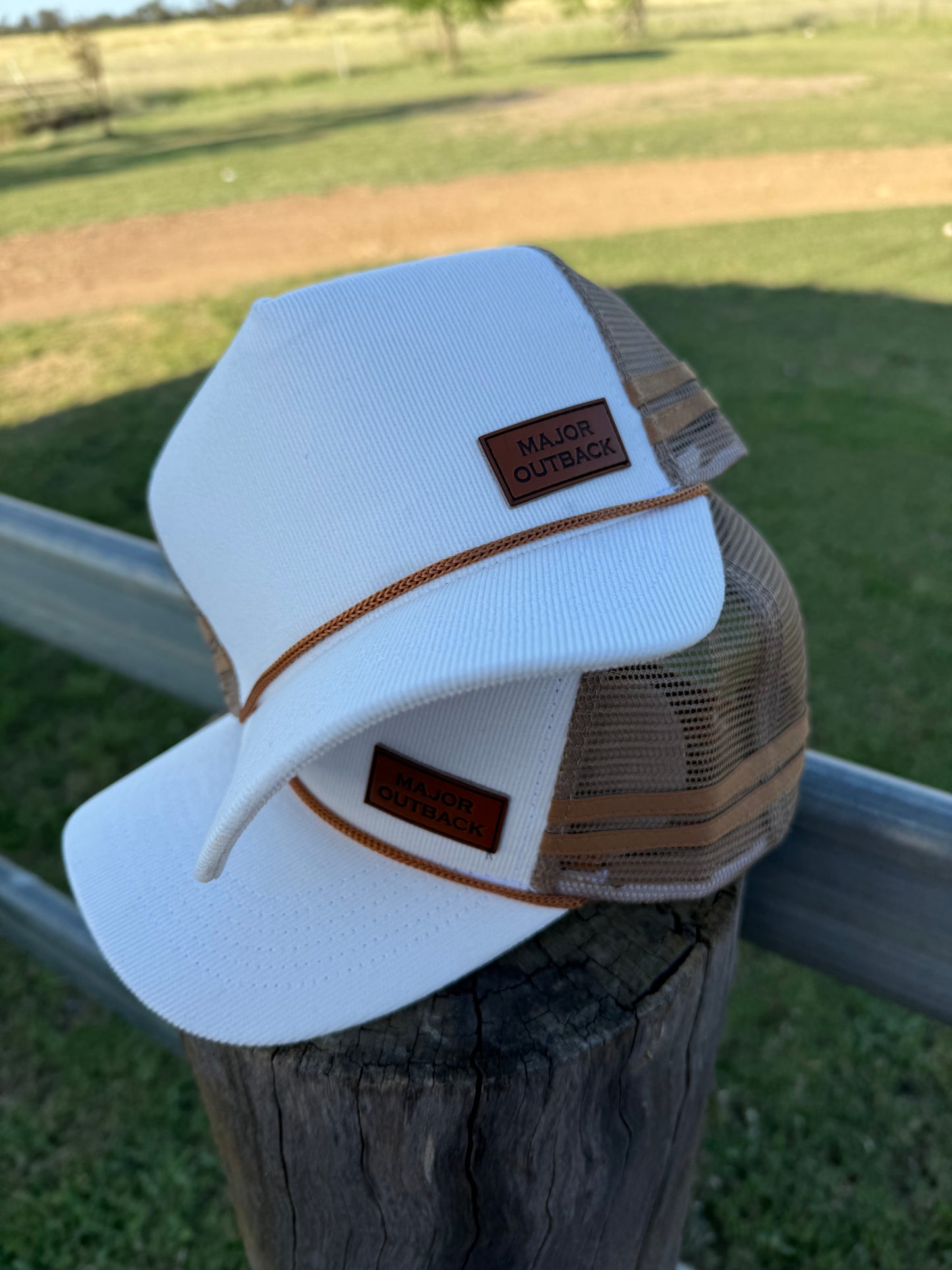 White Cord Classic Trucker Cap