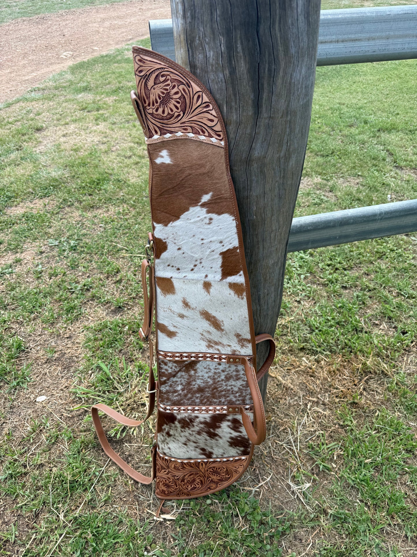 Leather Cowhide Rifle Carry Case