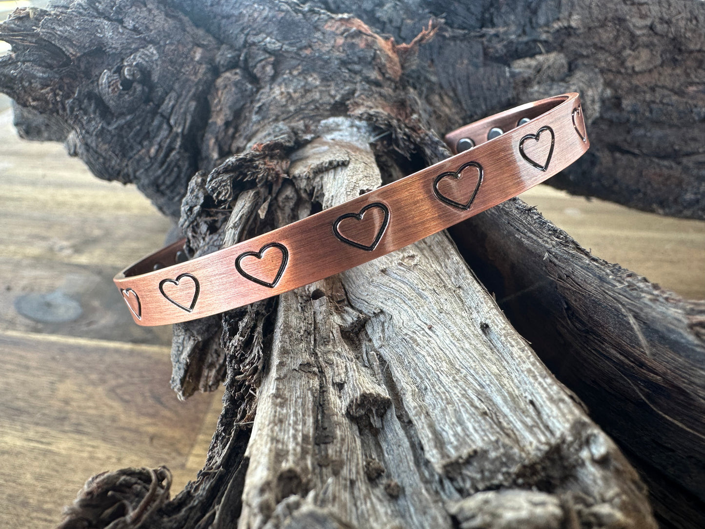 Ladies Copper Band - Hearts