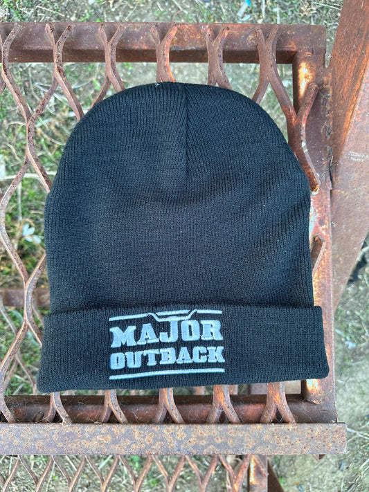 knitted winter beanie black 