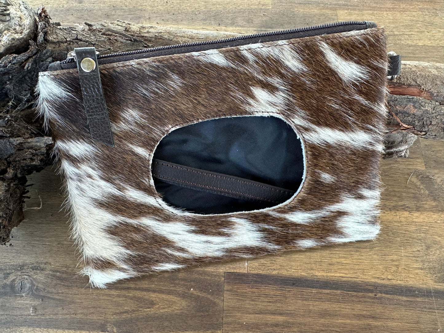 Cowhide Nappy Wipe Wallet