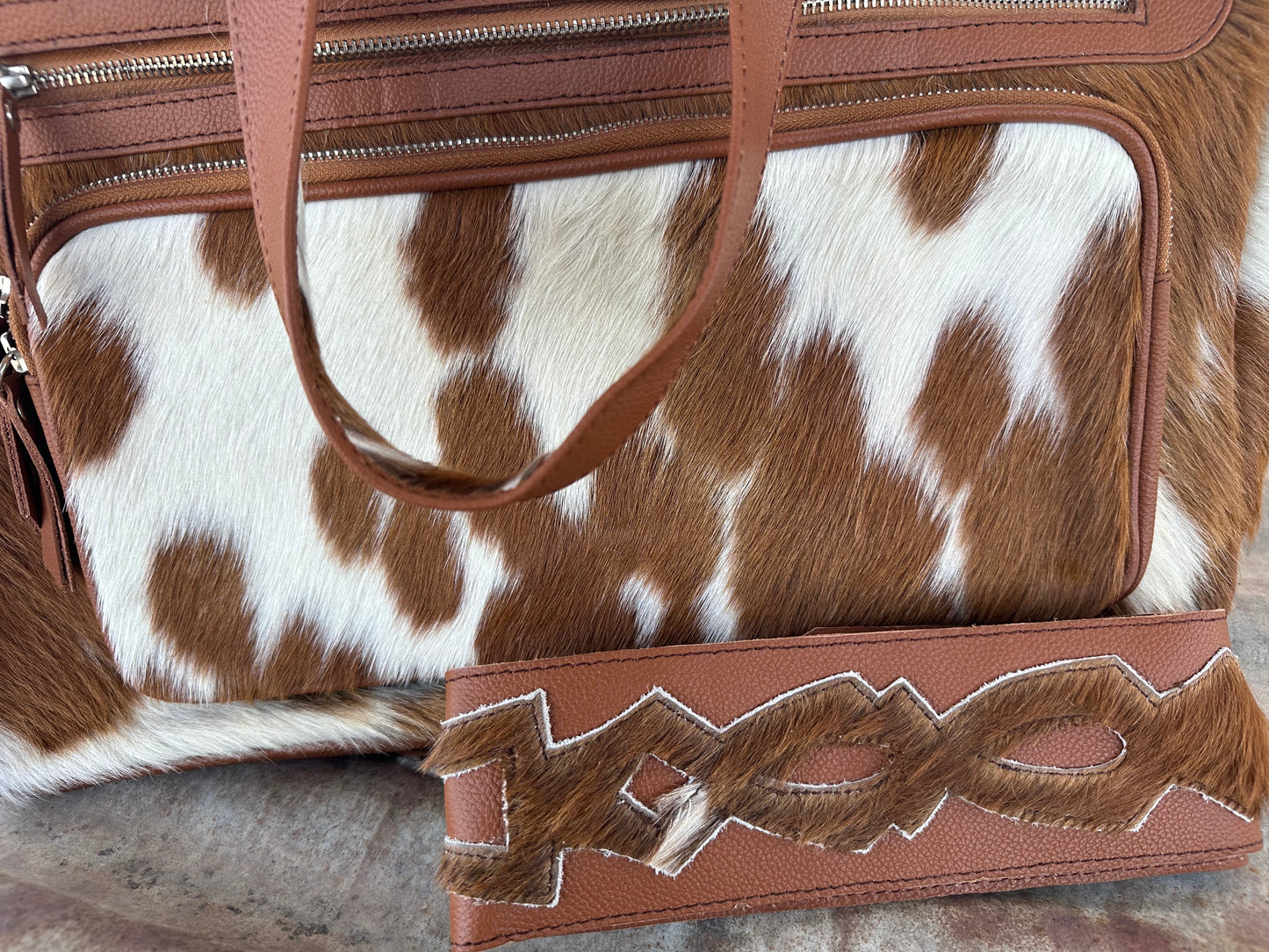 01 Cowhide Nappy Bags