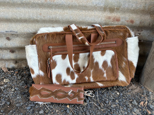 01 Cowhide Nappy Bags