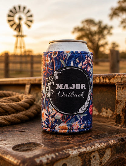 Native Floral Stubby Cooler