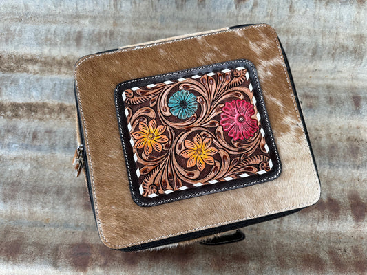 Cowhide Jewellery Box - LRG