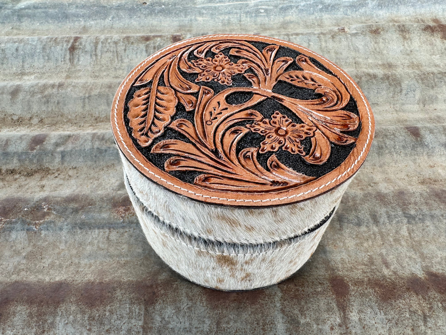 Cowhide Jewellery Box - SMLR2