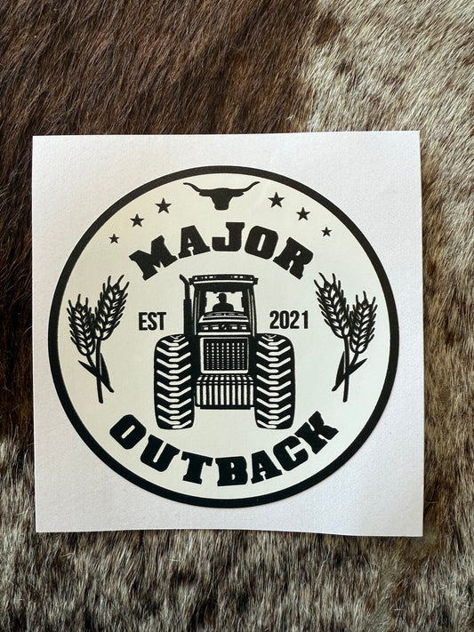 Trax Sticker - White