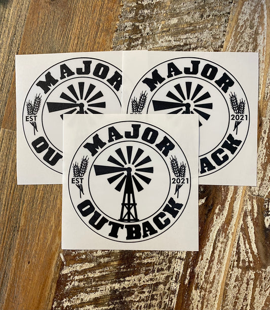 The Blaze sticker - white