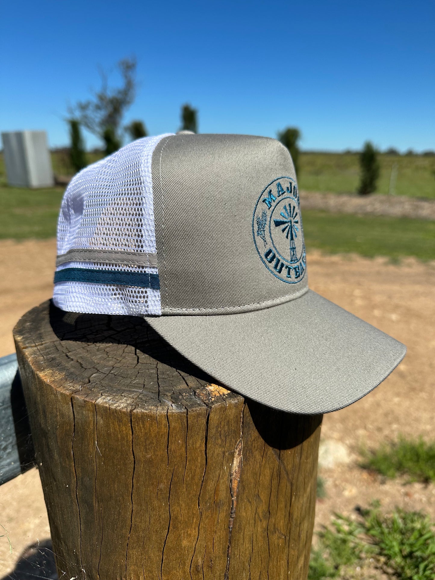 The Blaze - Grey & Aqua