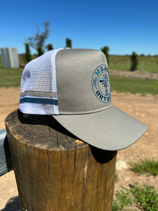 The Blaze - Grey & Aqua