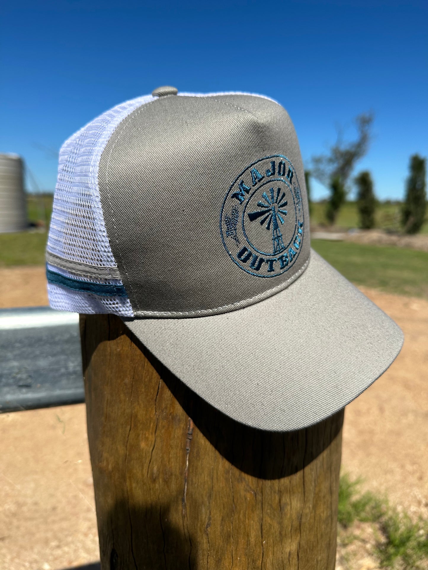The Blaze - Grey & Aqua