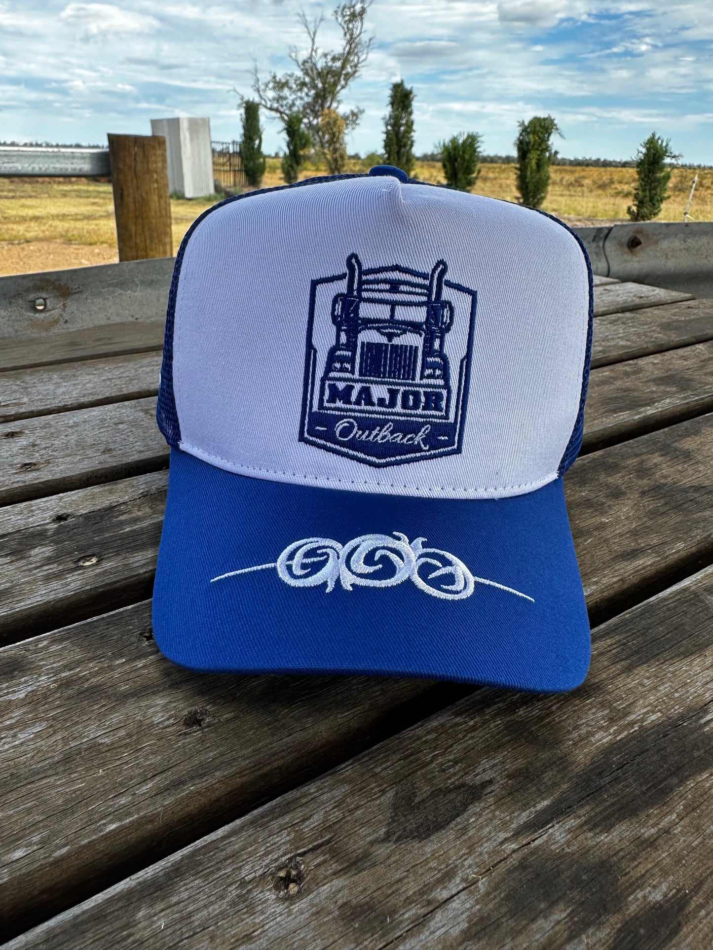 Trucker Creed - White & Blue