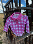 Baby Fishing Rompers Pink Gingham