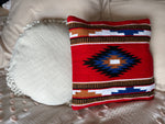 Saddle Blanket Cushion Covers - Red Aztec