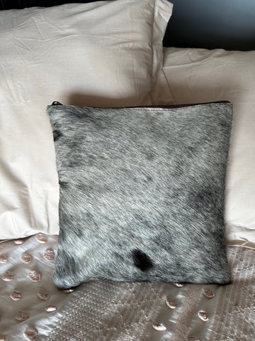 square cowhide cushion pillow