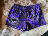 Camo Footy Shorts - Purple