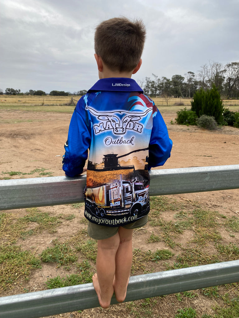 Kids Aussie Fishing Shirt – Major Outback