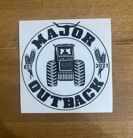 Trax Sticker - White