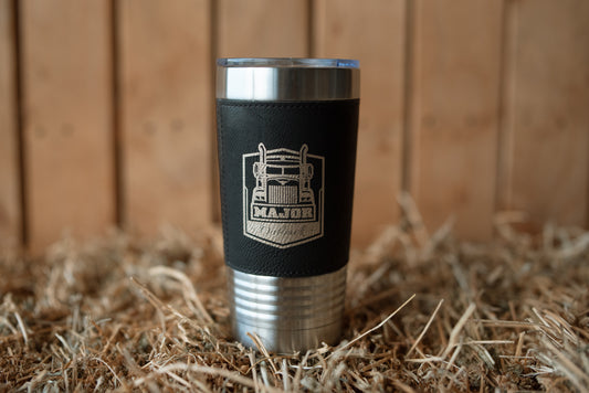 Travel Mug Black Leather Creed  - BC