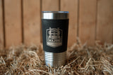 Travel Mug Black Leather Creed  - BC